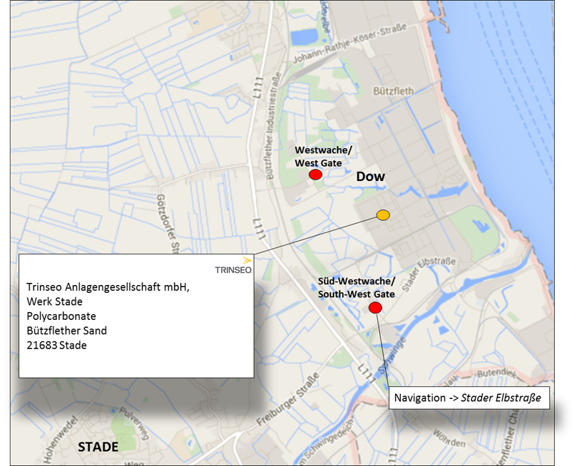 Trinseo Deutschland Anlagengesellschaft mbH Map